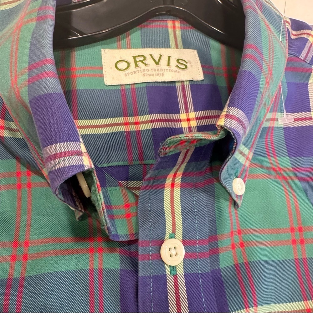 Orvis Men’s LOT OF 2 Long Sleeve Button Down Plaid Shirts Size Large - Picture 8 of 14